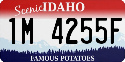 ID license plate 1M4255F