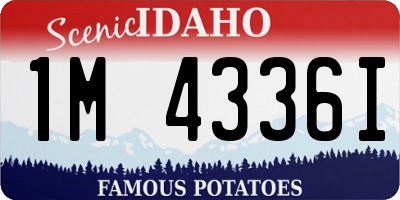 ID license plate 1M4336I