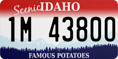 ID license plate 1M4380O