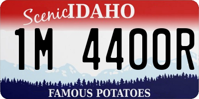 ID license plate 1M4400R