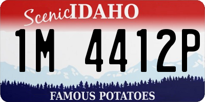 ID license plate 1M4412P