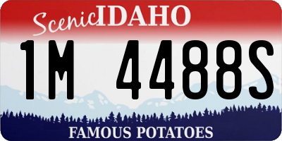 ID license plate 1M4488S