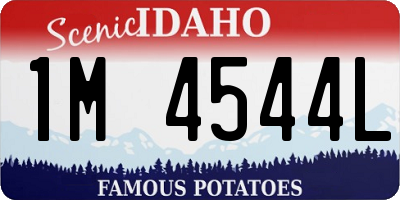 ID license plate 1M4544L