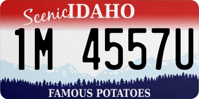 ID license plate 1M4557U
