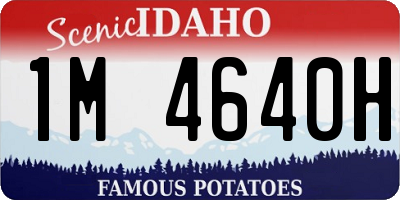 ID license plate 1M4640H