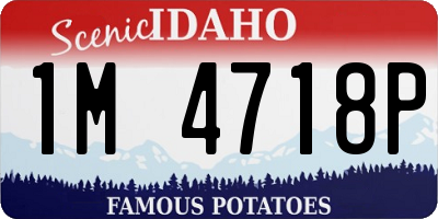 ID license plate 1M4718P