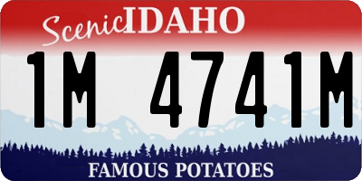ID license plate 1M4741M