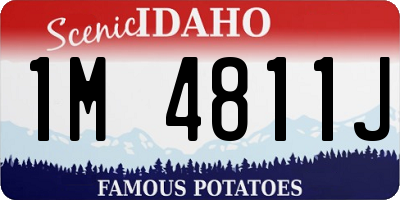 ID license plate 1M4811J