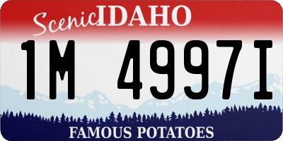 ID license plate 1M4997I