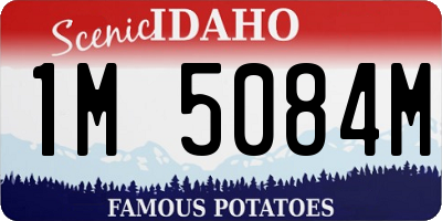 ID license plate 1M5084M