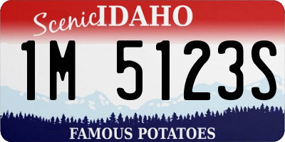 ID license plate 1M5123S