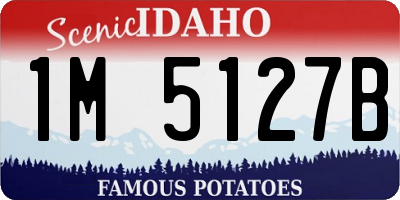 ID license plate 1M5127B