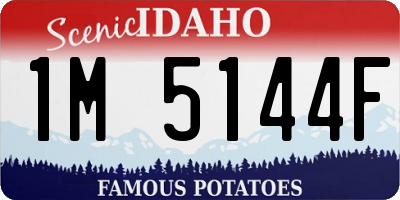 ID license plate 1M5144F