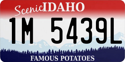 ID license plate 1M5439L