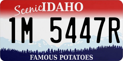ID license plate 1M5447R