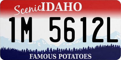 ID license plate 1M5612L