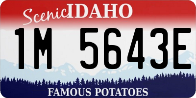 ID license plate 1M5643E