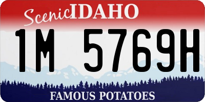 ID license plate 1M5769H