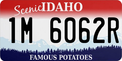 ID license plate 1M6062R