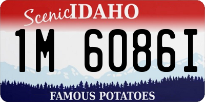 ID license plate 1M6086I