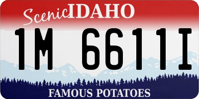 ID license plate 1M6611I