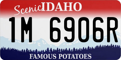 ID license plate 1M6906R