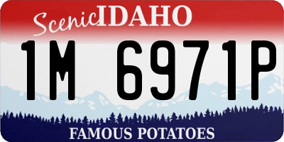 ID license plate 1M6971P