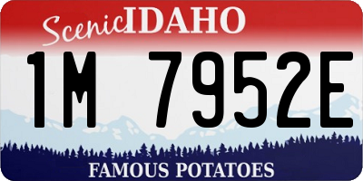 ID license plate 1M7952E