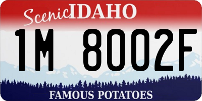 ID license plate 1M8002F