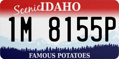 ID license plate 1M8155P