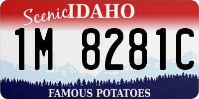 ID license plate 1M8281C