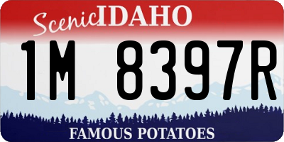 ID license plate 1M8397R