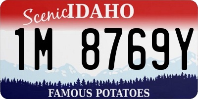 ID license plate 1M8769Y