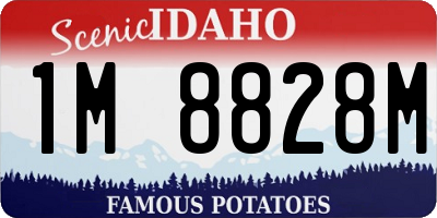 ID license plate 1M8828M