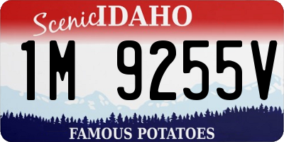 ID license plate 1M9255V