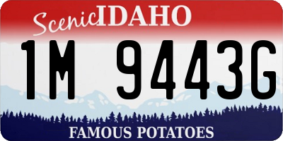 ID license plate 1M9443G