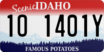 ID license plate 1O1401Y