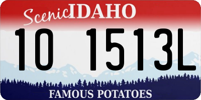 ID license plate 1O1513L