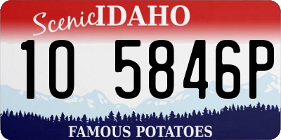 ID license plate 1O5846P