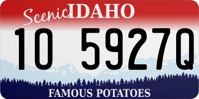 ID license plate 1O5927Q