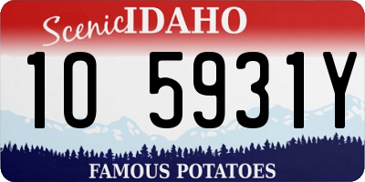 ID license plate 1O5931Y