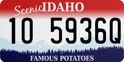 ID license plate 1O5936Q