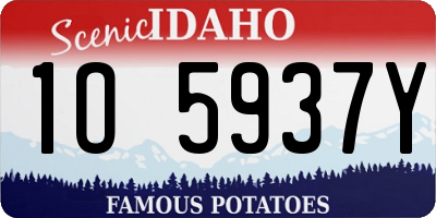 ID license plate 1O5937Y