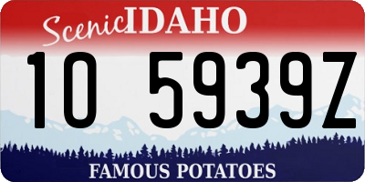 ID license plate 1O5939Z