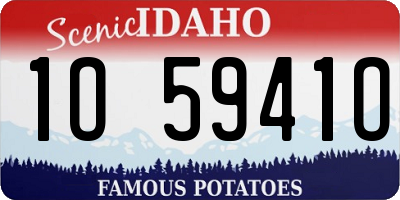 ID license plate 1O5941O