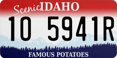 ID license plate 1O5941R