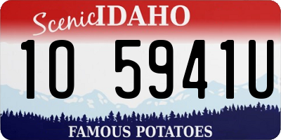ID license plate 1O5941U