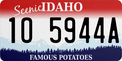 ID license plate 1O5944A