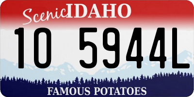 ID license plate 1O5944L
