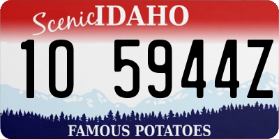ID license plate 1O5944Z